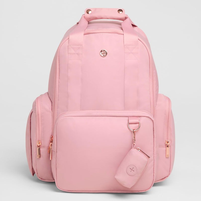 HUGGIES Unisex-adult Signature Hug Pack Diaper Backpack, Bridal Rose, One Size - Image 1